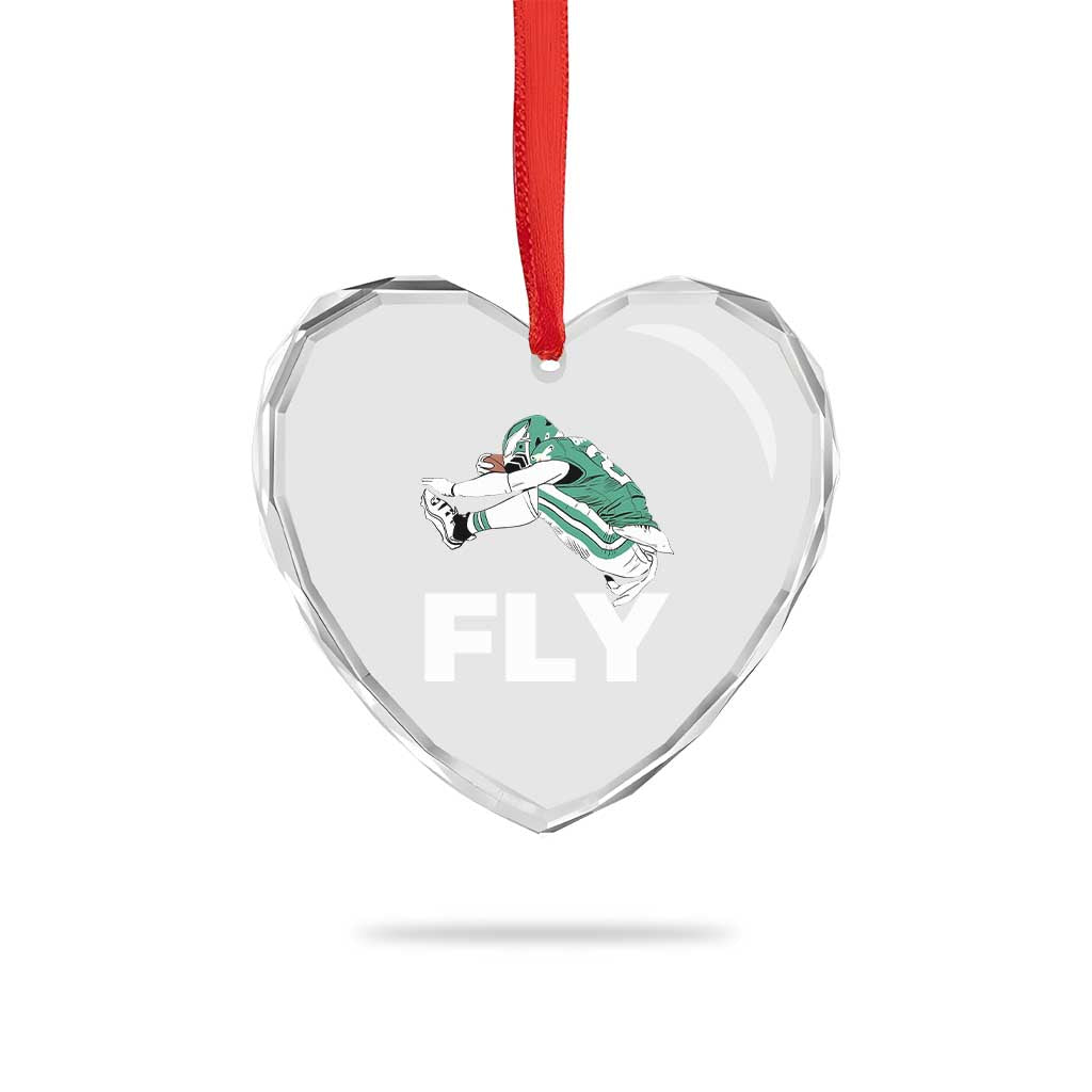 EF Game Day Heart Crystal Glass Ornament Retro Sports Fan TS10 Print Your Wear