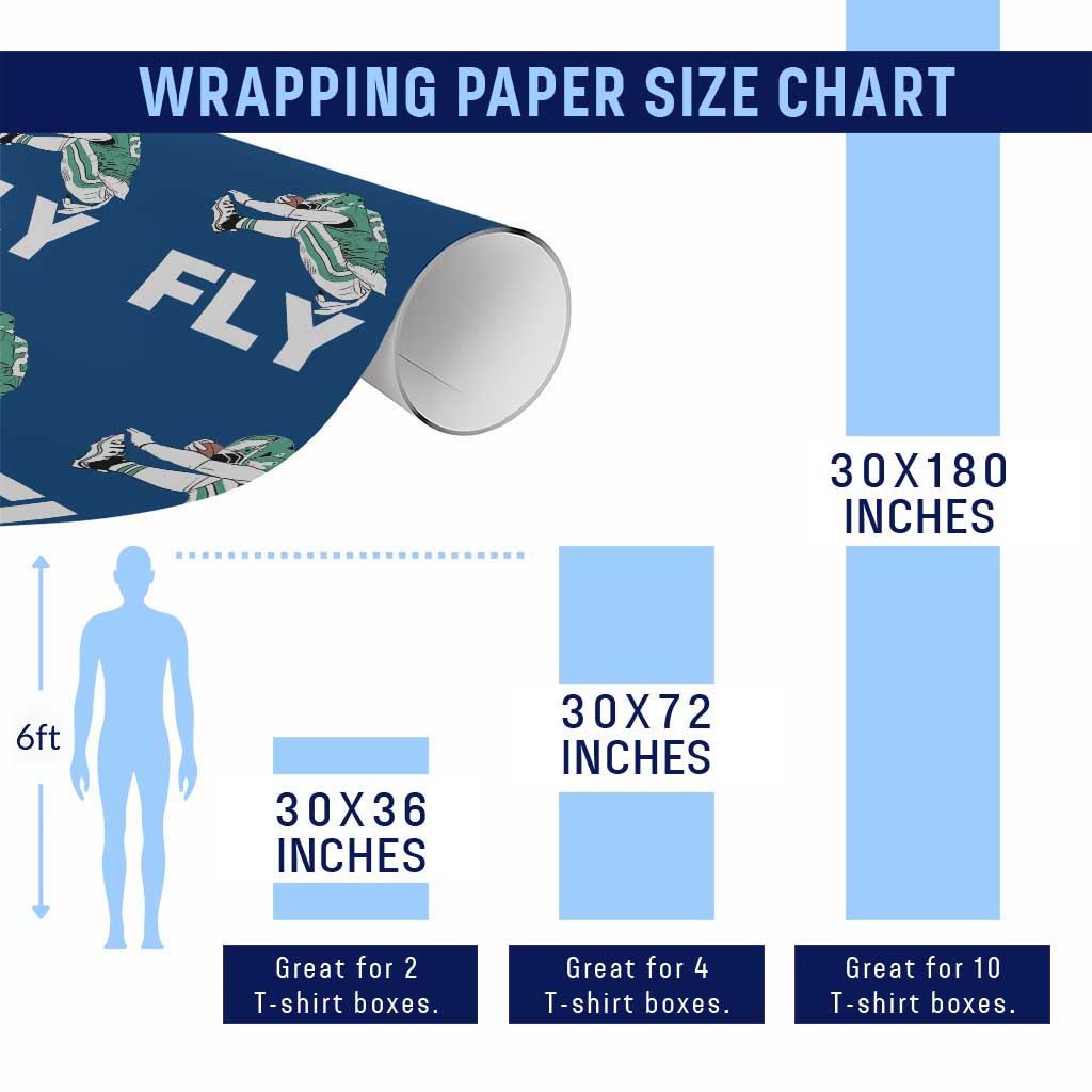 EF Game Day Wrapping Paper Roll Retro Sports Fan TS10 Print Your Wear