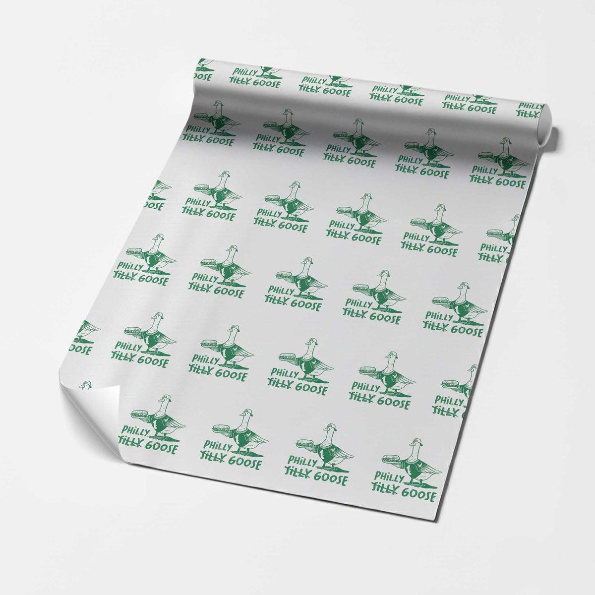 Philly Goose Wrapping Paper Roll Funny PFE Fan Silly Gooses TS10 White Print Your Wear