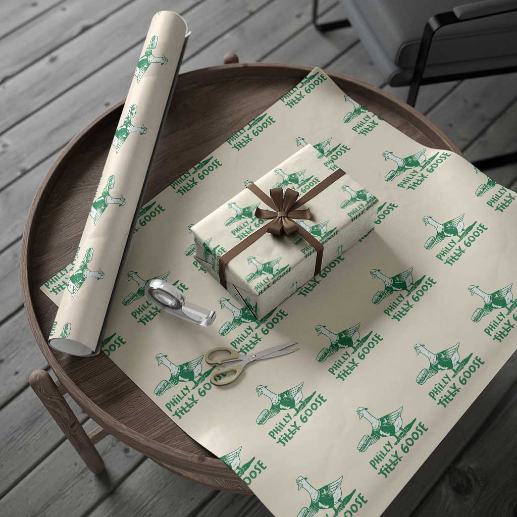 Philly Goose Wrapping Paper Roll Funny PFE Fan Silly Gooses TS10 Beige Print Your Wear