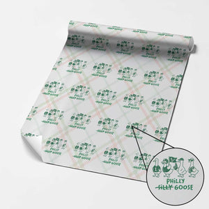 Philly Goose Wrapping Paper Roll Funny PFE Football Fan Gear Silly Gooses TS10 Christmas Plaid Print Your Wear