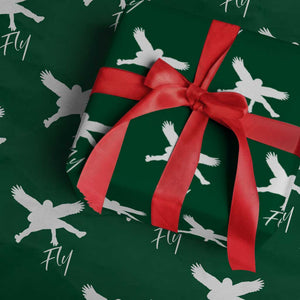 Philly Lover Wrapping Paper Roll Fly Birds Spirit Vintage Football Lovers TS10 Green Print Your Wear