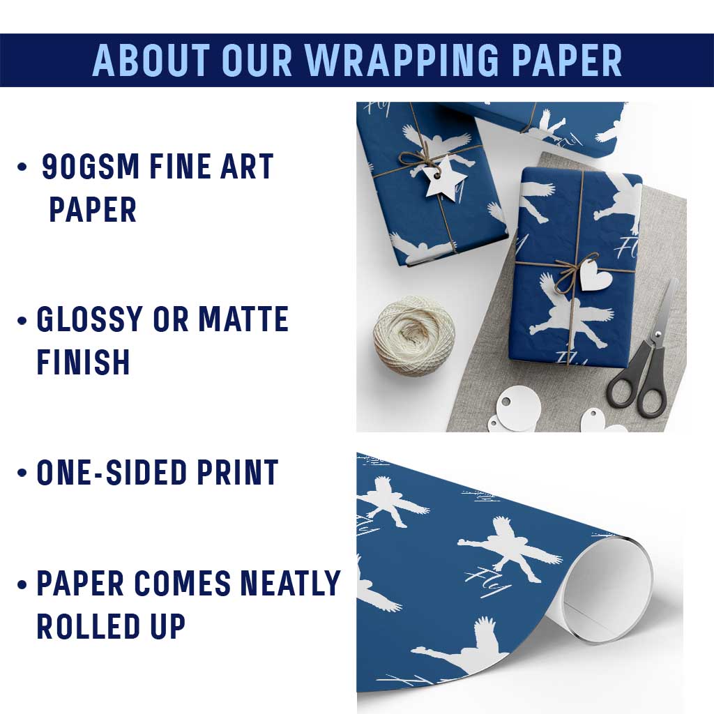 Philly Lover Wrapping Paper Roll Fly Birds Spirit Vintage Football Lovers TS10 Print Your Wear