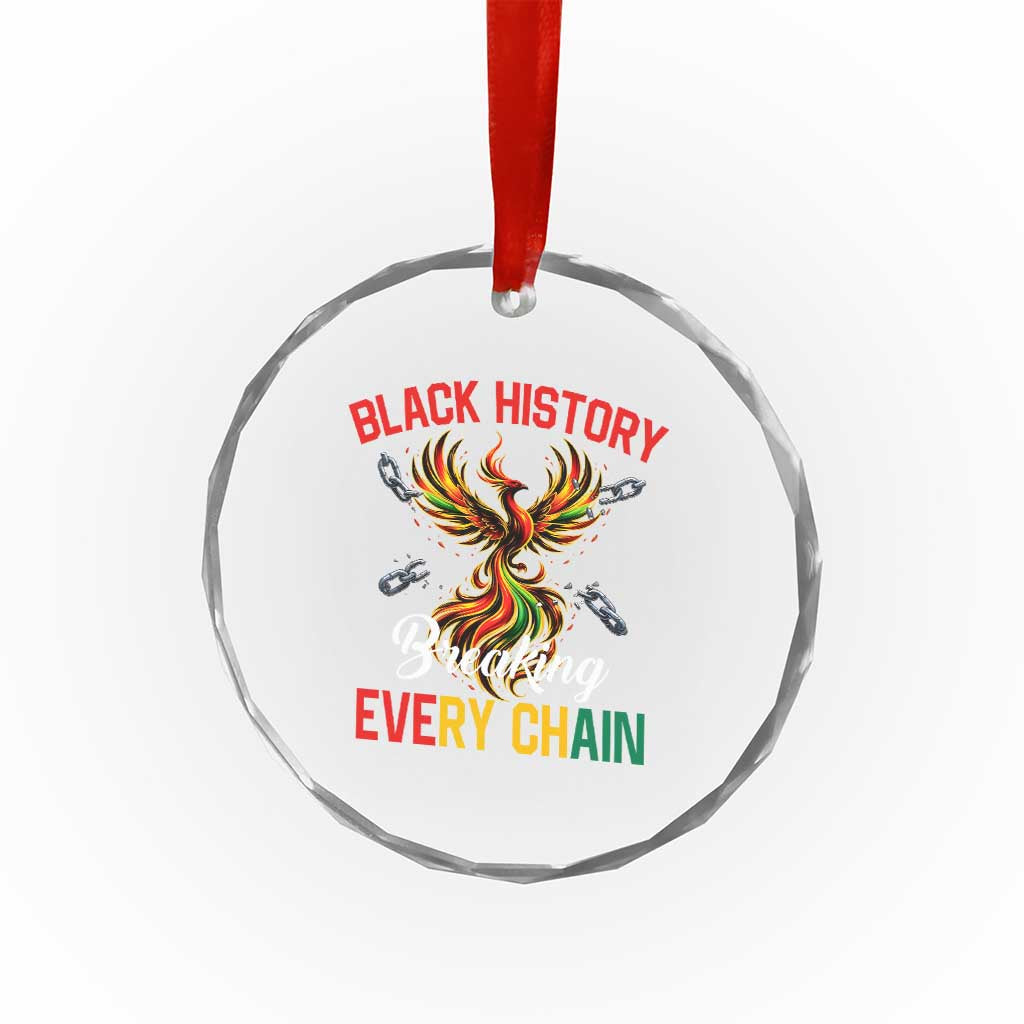 Phoenix Rising Breaking Every Chain Crystal Glass Ornament Black History Month Freedom Gift TS12 Print Your Wear