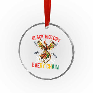 Phoenix Rising Breaking Every Chain Crystal Glass Ornament Black History Month Freedom Gift TS12 Print Your Wear