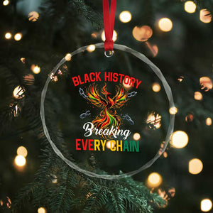 Phoenix Rising Breaking Every Chain Crystal Glass Ornament Black History Month Freedom Gift TS12 Print Your Wear