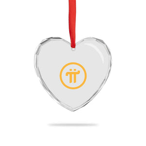 Pi Cryptocurrency Heart Crystal Glass Ornament Crypto Coins Network TS02 Print Your Wear