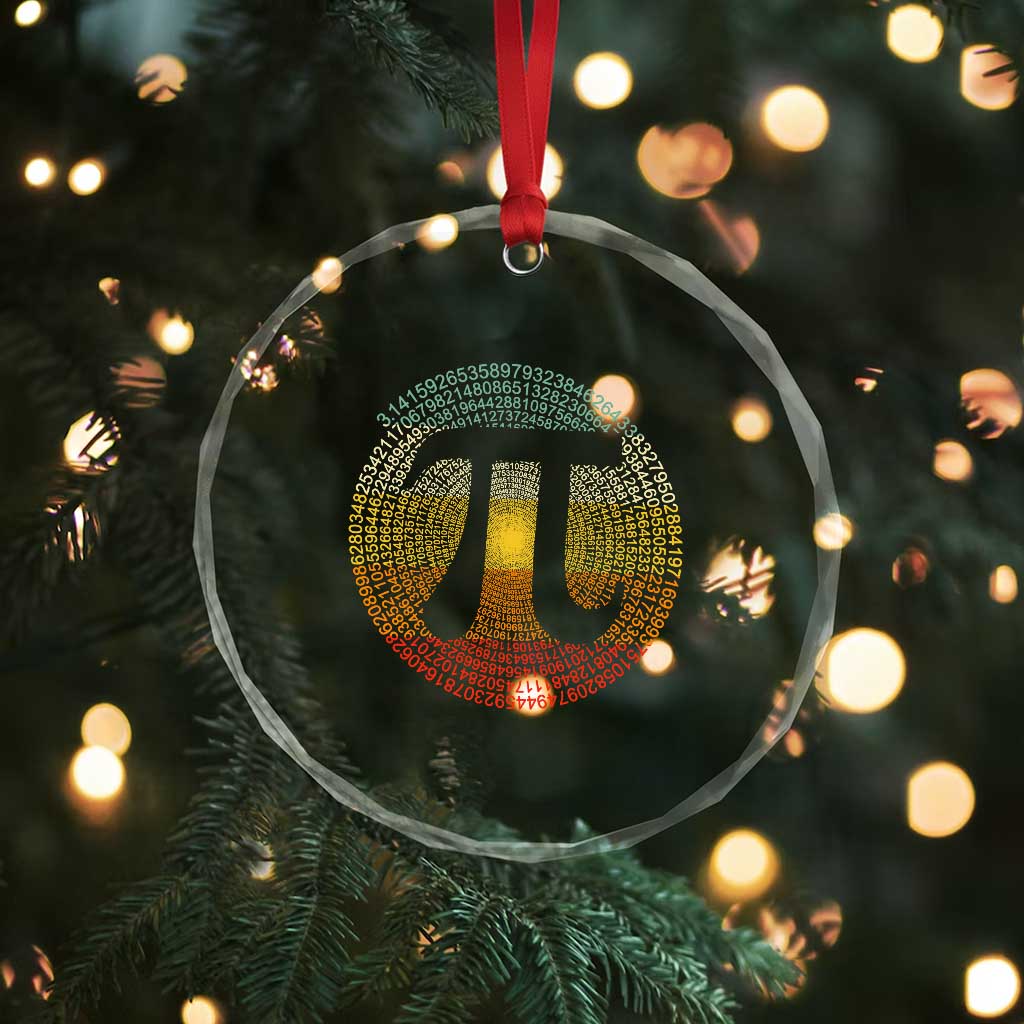Pi Day Crystal Glass Ornament 3,14 Pi Number Retro Symbol Math Science TS11 Print Your Wear