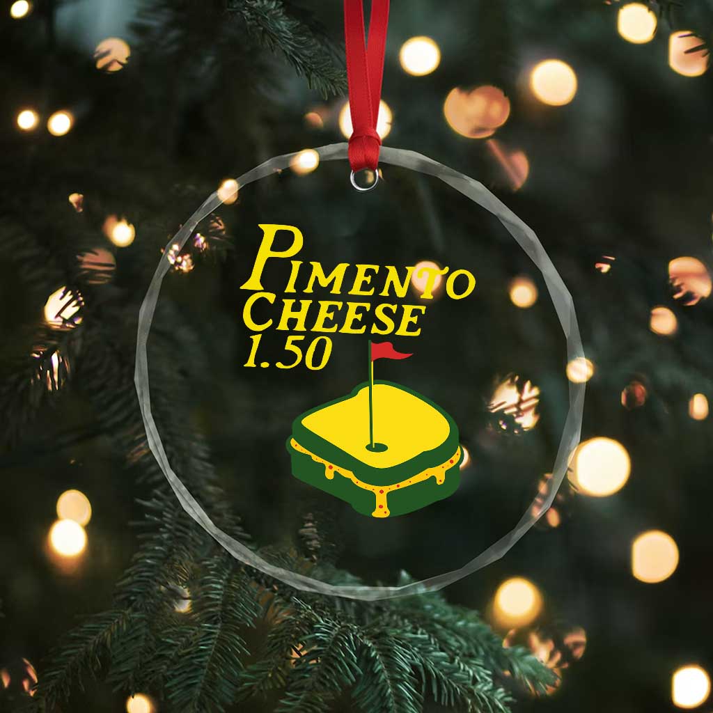 Pimento Cheese Crystal Glass Ornament Golf Foodie Golfer Tournament TS11 Print Your Wear