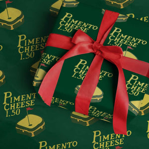 Pimento Cheese Wrapping Paper Roll Golf Foodie Golfer Tournament TS11 Green Print Your Wear
