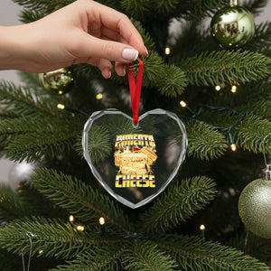 Pimento Cheese Heart Crystal Glass Ornament Funny Cheesemonger Cheese Lovers Bootleg Art TS11 Print Your Wear