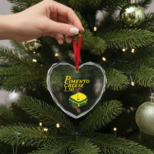 Pimento Cheese Heart Crystal Glass Ornament Golf Foodie Golfer Tournament TS11 Print Your Wear