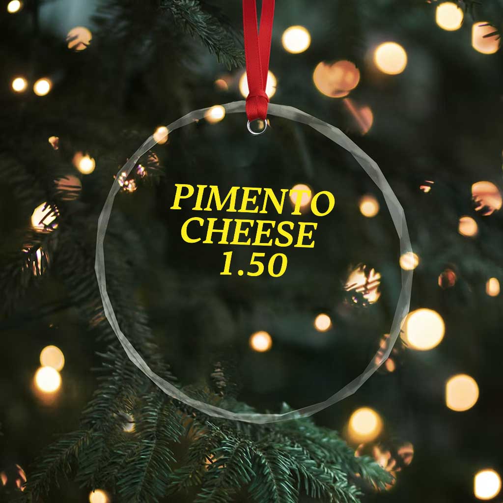 Pimento Cheese One Fifty Funny Golf Snack Crystal Glass Ornament Georgia Golfing Traditions Lover Humor TS02 Print Your Wear