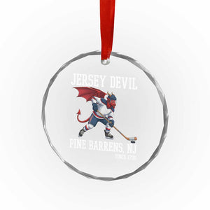 Pine Barrens New Jersey Devil Crystal Glass Ornament Gothic Horror Ice Hockey Gift TS12 Print Your Wear