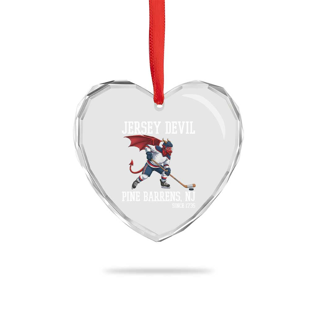 Pine Barrens New Jersey Devil Heart Crystal Glass Ornament Gothic Horror Ice Hockey Gift TS12 Print Your Wear