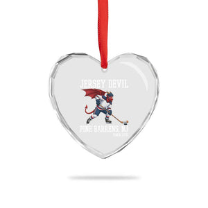 Pine Barrens New Jersey Devil Heart Crystal Glass Ornament Gothic Horror Ice Hockey Gift TS12 Print Your Wear