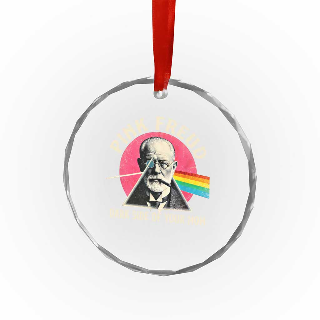 Pink Freud Dark Side Of Your Mom Crystal Glass Ornament Psychoanalysis Joke TS11 Print Your Wear