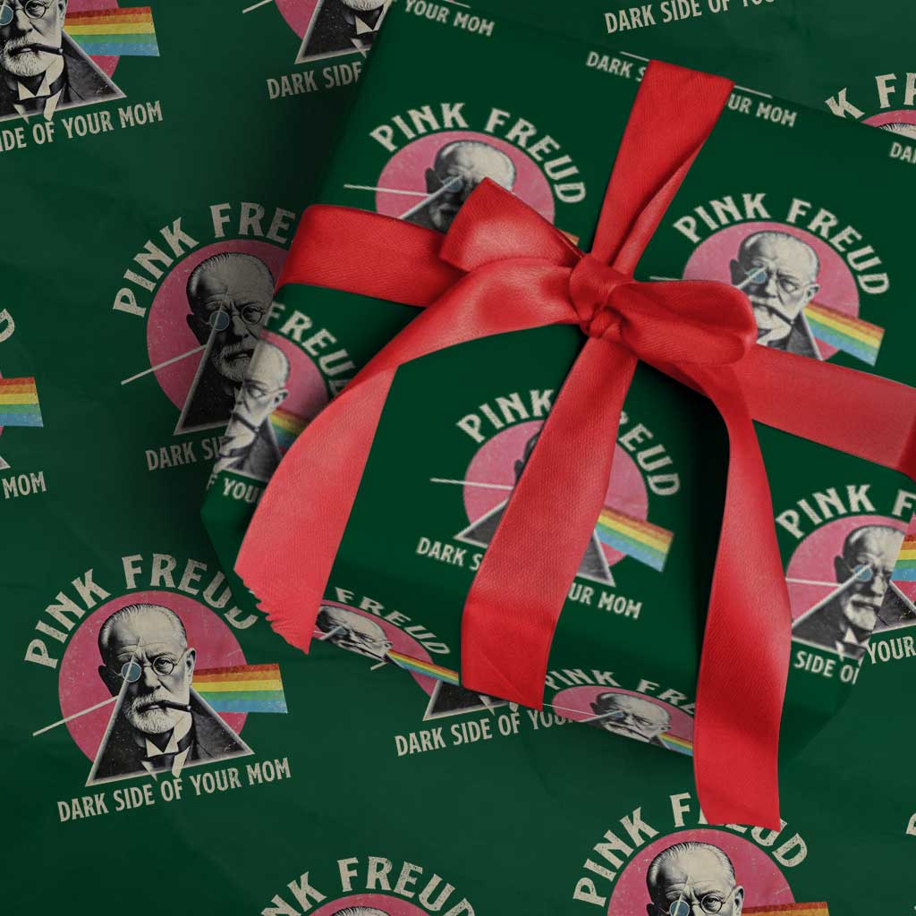 Pink Freud Dark Side Of Your Mom Wrapping Paper Roll Psychoanalysis Joke TS11 Green Print Your Wear