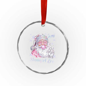 Pink Santa Christmas Crystal Glass Ornament Bubble Gum Peace Sign TS14 Print Your Wear