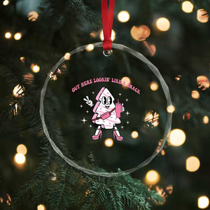 Pink Xmas Tree Cake Crystal Glass Ornament Out Here Lookin Like A Snack Boujee Xmas TS10 Print Your Wear