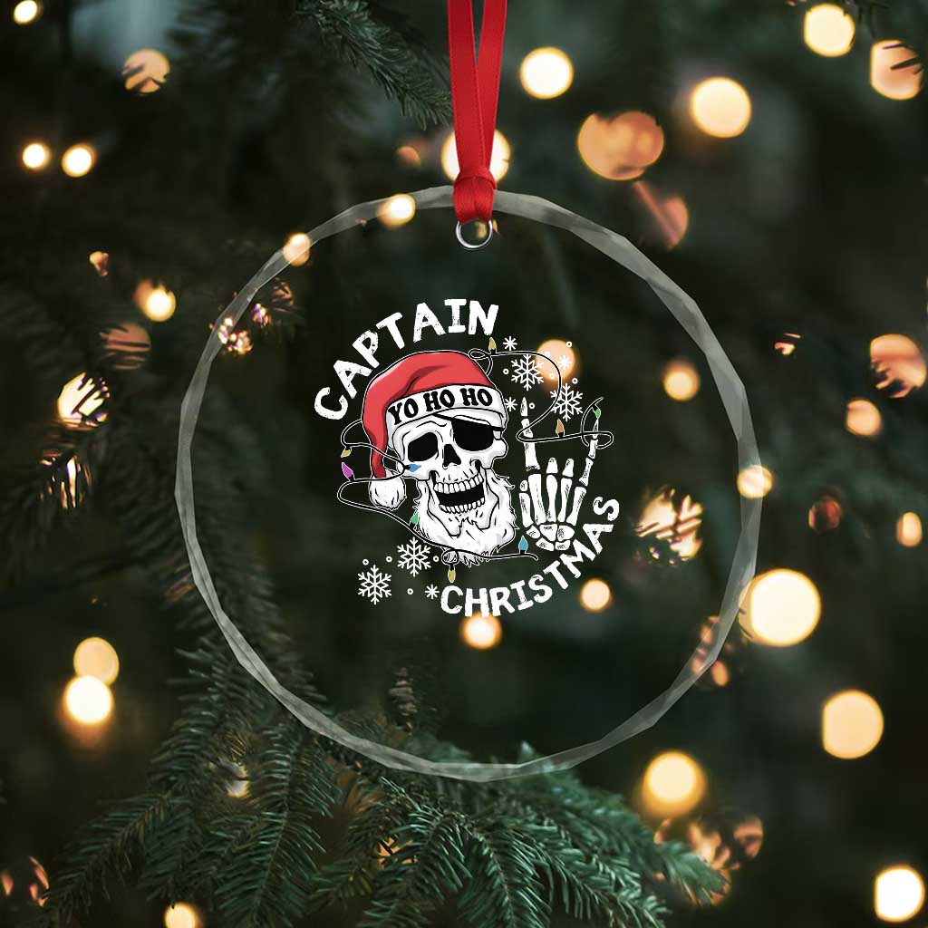 Pirate Xmas Crystal Glass Ornament Skull Skeleton Lights Pirates Caribbean Cruise TS10 Print Your Wear