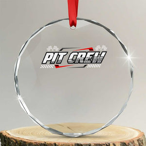 Pit Crew Crystal Glass Ornament Race Car Family Racing Birthday Parties TS10 Transparent Glass 3'' Circle Print Your Wear