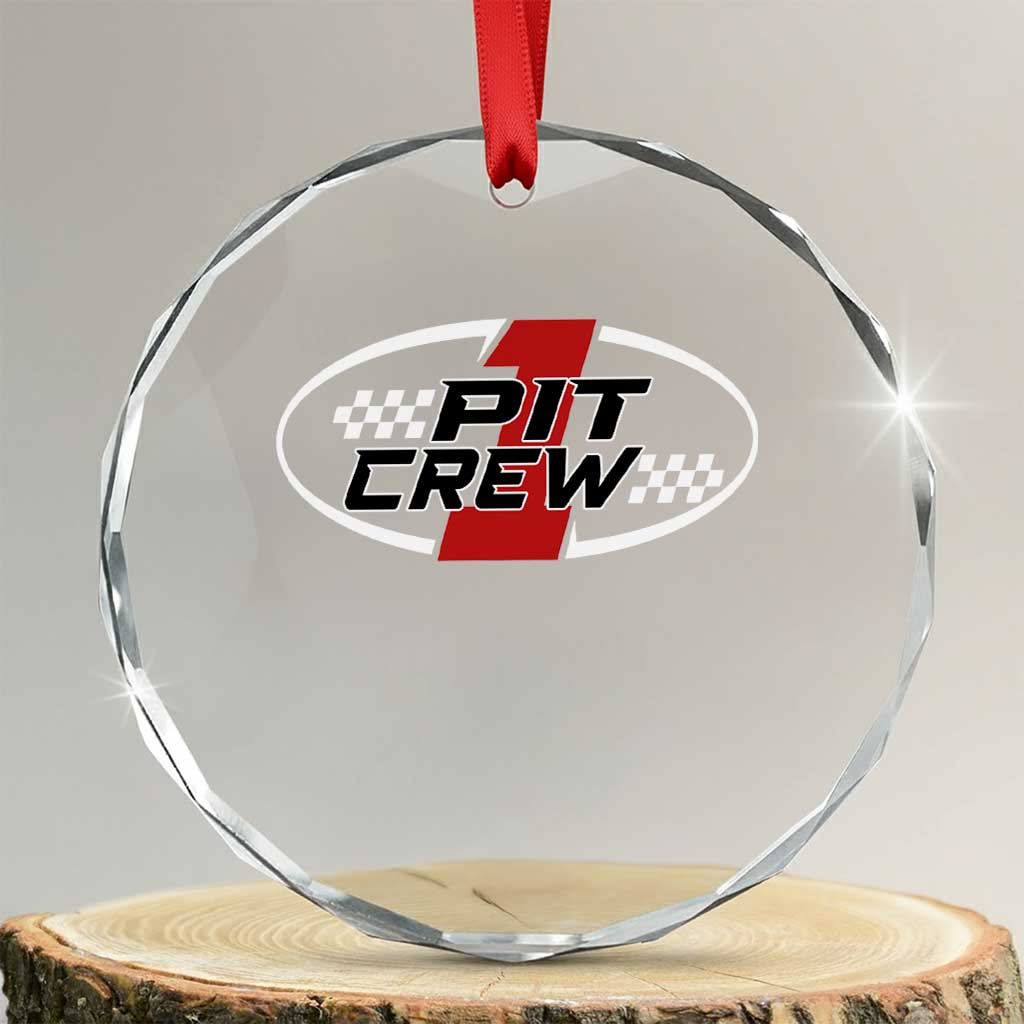 Pit Crew Crystal Glass Ornament Race Car Racing Birthday Hosting Parties TS10 Transparent Glass 3'' Circle Print Your Wear