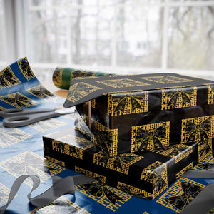 Pittsburgh Coquette Bow Wrapping Paper Roll Retro Sports Style Pirate Skull TS10 Black Print Your Wear