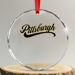 Pittsburgh Crystal Glass Ornament Classic Retro Vintage Pennsylvania PA - Print Your Wear