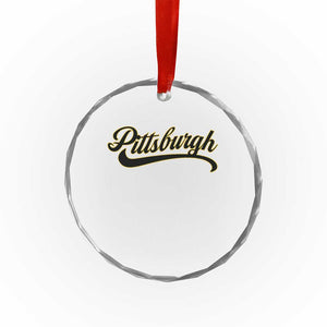 Pittsburgh Crystal Glass Ornament Classic Retro Vintage Pennsylvania PA - Print Your Wear