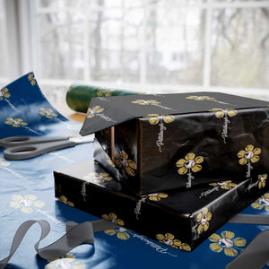 Pittsburgh Sport Retro Baseball Flower Wrapping Paper Roll Funny Game Day TS11 Black Print Your Wear