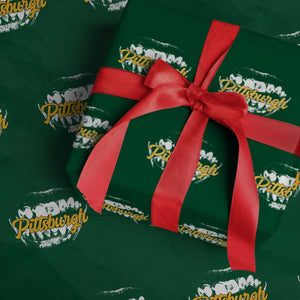 PFS Game Day Wrapping Paper Roll Streetwear Steel City Pride TS10 Green Print Your Wear