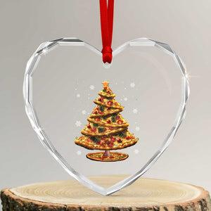 Pizza Xmas Tree Heart Crystal Glass Ornament Xmas Gifts Kids TS10 Transparent Glass 3'' Heart Print Your Wear