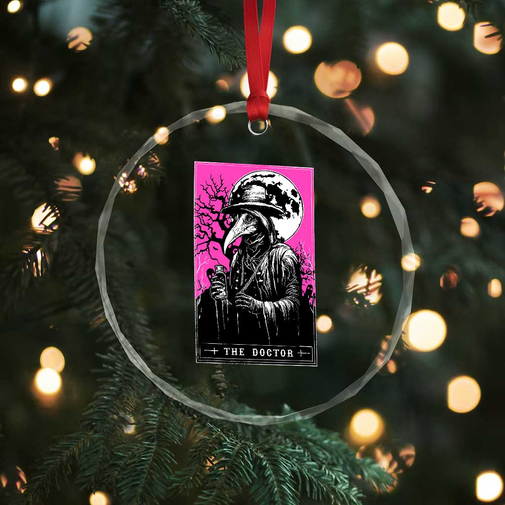 Plague Doctor Tarot Card Crystal Glass Ornament Mysterious Horror Death Occult Satanic TS10 Print Your Wear