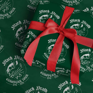 Plague Rat Wrapping Paper Roll Black Death European Tour Medieval History Goth TS10 Green Print Your Wear