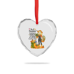 Plantaholic Heart Crystal Glass Ornament Im On My Way To Get More Plants TS12 Print Your Wear
