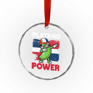Platano Power Crystal Glass Ornament Funny Dominican Republic Flag Baseball TS11 Print Your Wear