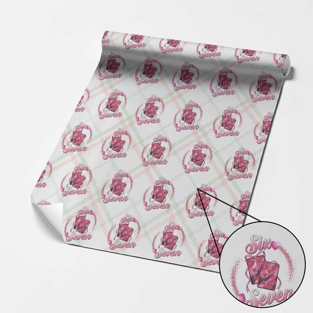 Playing Cards 67 Of Hearts Wrapping Paper Roll Six Seven Valentine Meme TS12 Christmas Plaid Print Your Wear