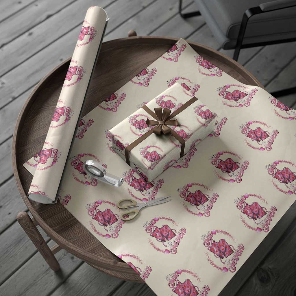 Playing Cards 67 Of Hearts Wrapping Paper Roll Six Seven Valentine Meme TS12 Beige Print Your Wear
