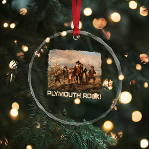 Plymouth Rock Crystal Glass Ornament Mayflower Pilgrims Thanksgiving History TS11 Print Your Wear