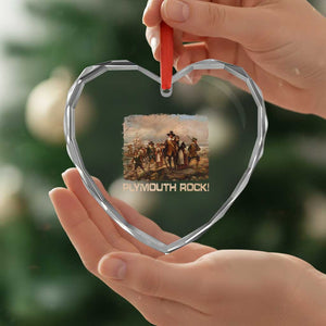 Plymouth Rock Heart Crystal Glass Ornament Mayflower Pilgrims Thanksgiving History TS11 Print Your Wear