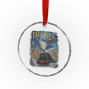 Polar Express Crystal Glass Ornament Retro Vintage Christmas Believe TS10 Print Your Wear