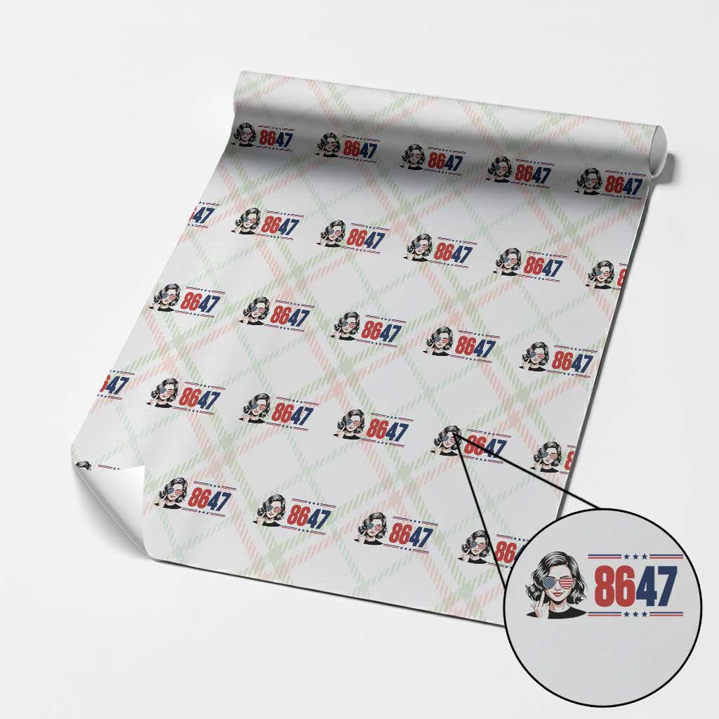Political Activist 8647 Wrapping Paper Roll Freedom Satire Protest Graphic TS12 Christmas Plaid Print Your Wear
