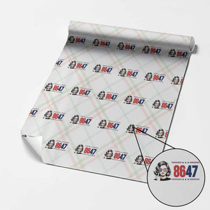 Political Activist 8647 Wrapping Paper Roll Freedom Satire Protest Graphic TS12 Christmas Plaid Print Your Wear