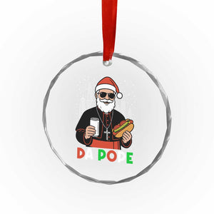 Pope Leo XIV Christmas Crystal Glass Ornament Cardinal Robert Prevost Santa Chicago TS11 Print Your Wear