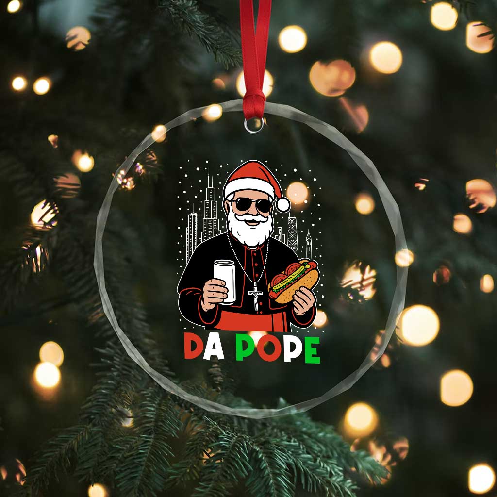Pope Leo XIV Christmas Crystal Glass Ornament Cardinal Robert Prevost Santa Chicago TS11 Print Your Wear