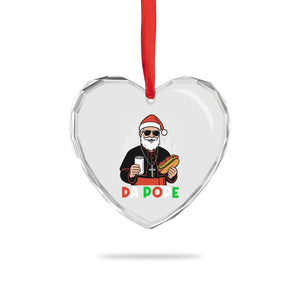 Pope Leo XIV Christmas Heart Crystal Glass Ornament Cardinal Robert Prevost Santa Chicago TS11 Print Your Wear