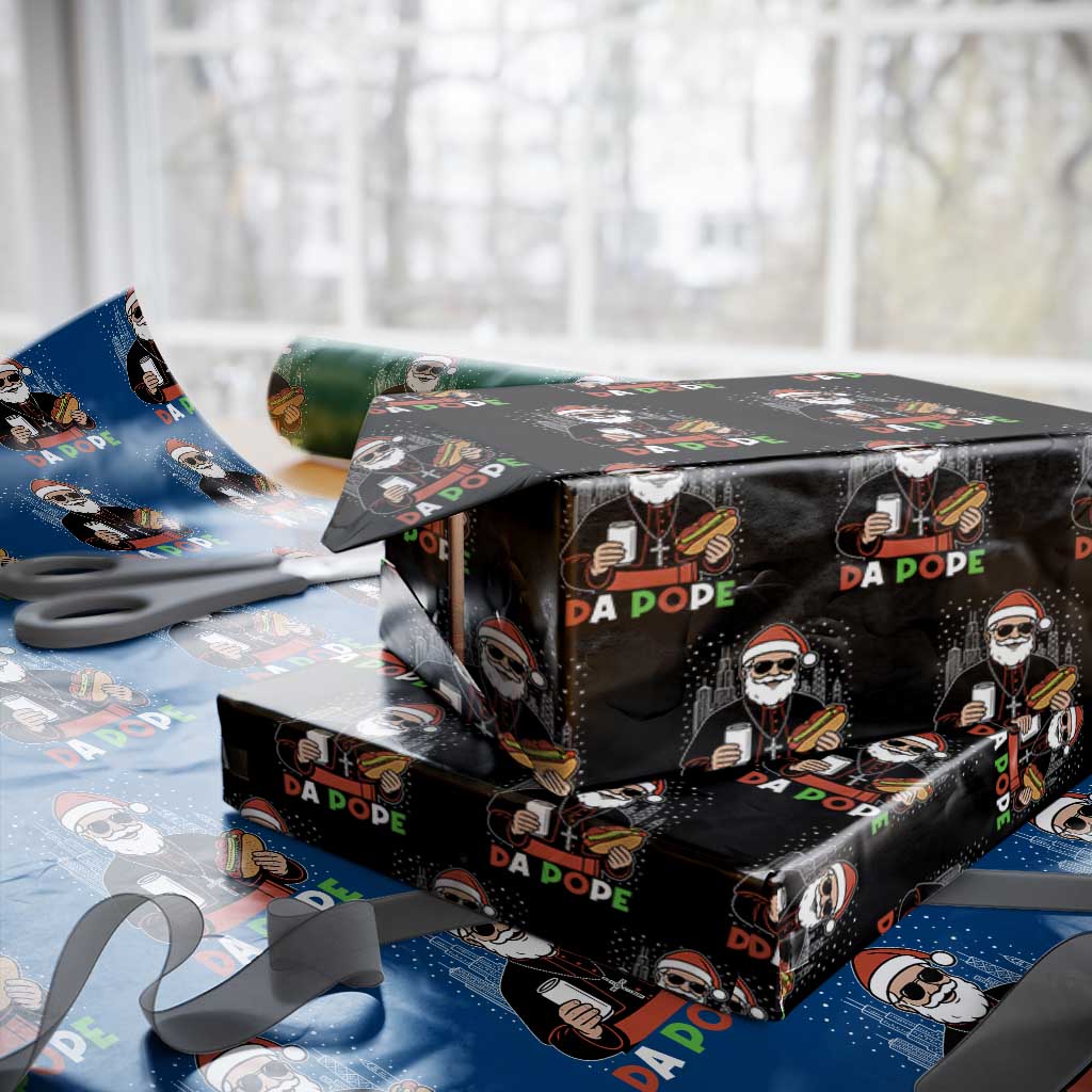 Pope Leo XIV Christmas Wrapping Paper Roll Cardinal Robert Prevost Santa Chicago TS11 Black Print Your Wear