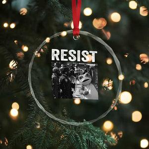 Portland Frog Protest Crystal Glass Ornament Funny Rebel Gift TS12 Print Your Wear