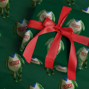 Portland Frog Wrapping Paper Roll Funny Political Costume Protest Resist TS10 Green Print Your Wear
